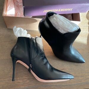 Johnston & Murphy | Classic Black Leather Booties | Size 9